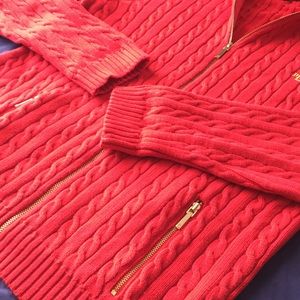 Ralph Lauren women’s size large zip up sweater.